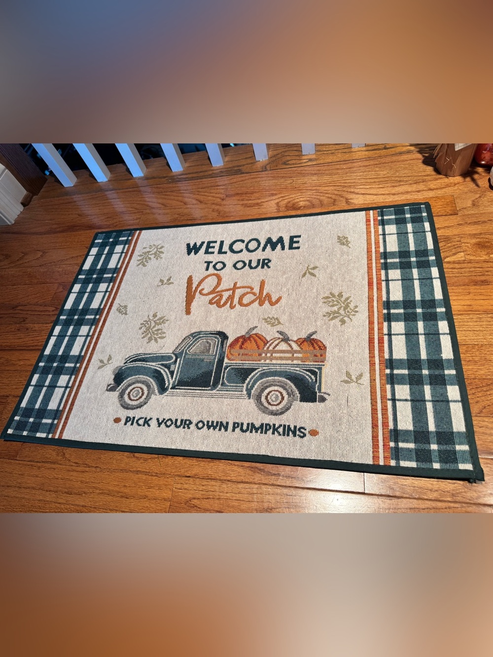 Fall Seasonal Rug Welcome to our Patch